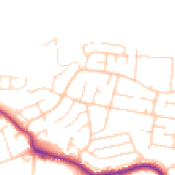 Daytime road noise heatmap for TN40 2QL