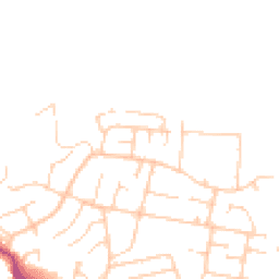 Daytime road noise heatmap for TN40 2RE