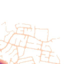 Daytime road noise heatmap for TN40 2RJ