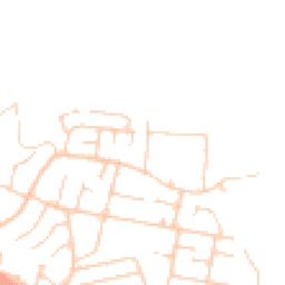 Daytime road noise heatmap for TN40 2RS