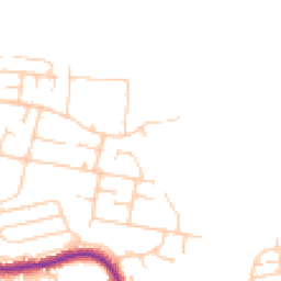 Daytime road noise heatmap for TN40 2TH