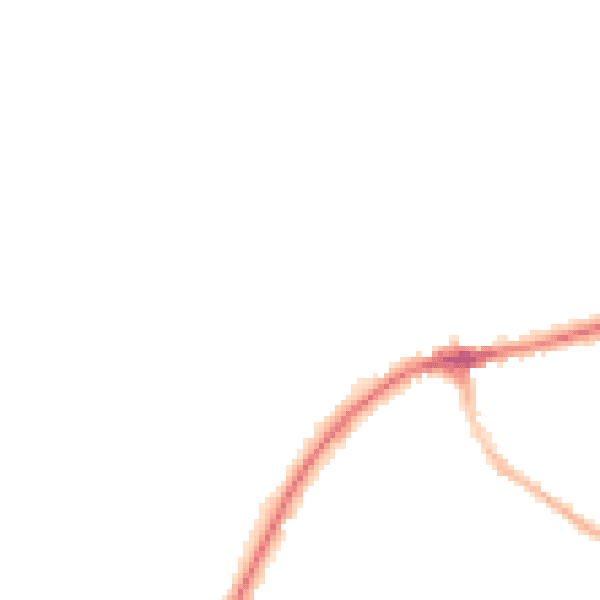 Night-time road noise heatmap for TN6 1BG