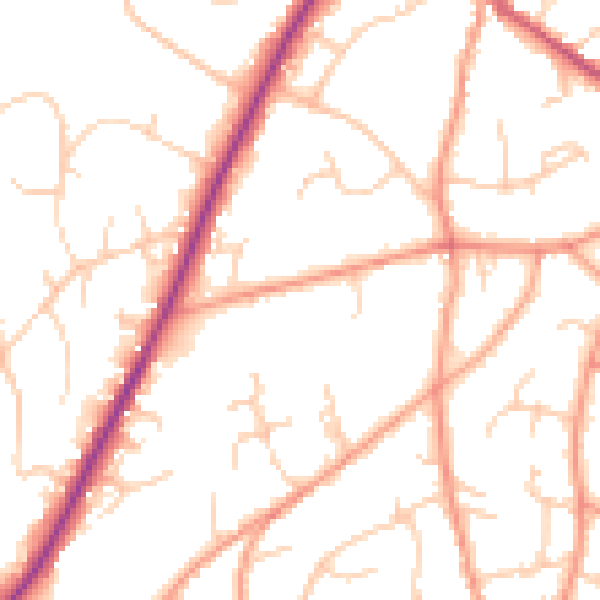 Daytime road noise heatmap for TN6 1BN