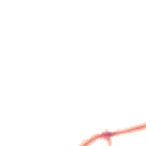 Night-time road noise heatmap for TN6 1BS