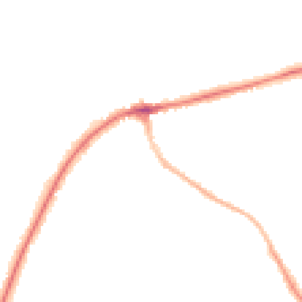 Night-time road noise heatmap for TN6 1DE