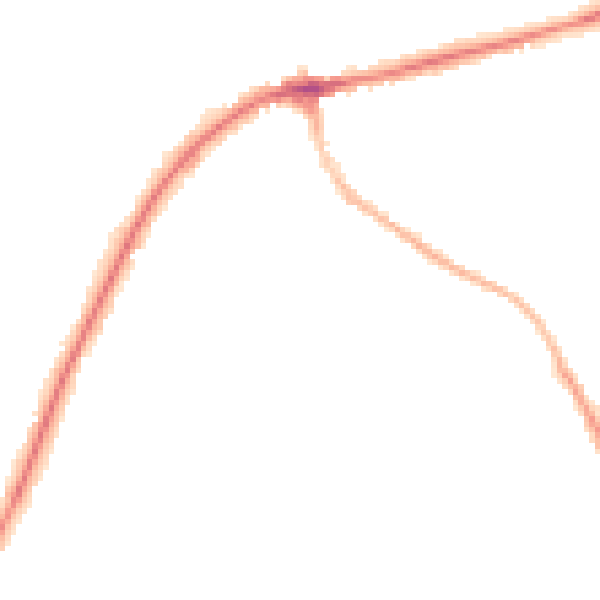 Night-time road noise heatmap for TN6 1DR
