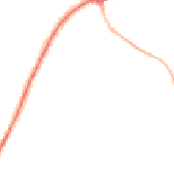 Night-time road noise heatmap for TN6 1DT