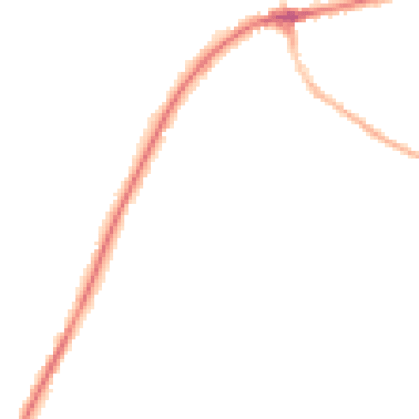 Night-time road noise heatmap for TN6 1DX