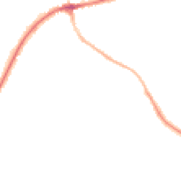 Night-time road noise heatmap for TN6 1EA