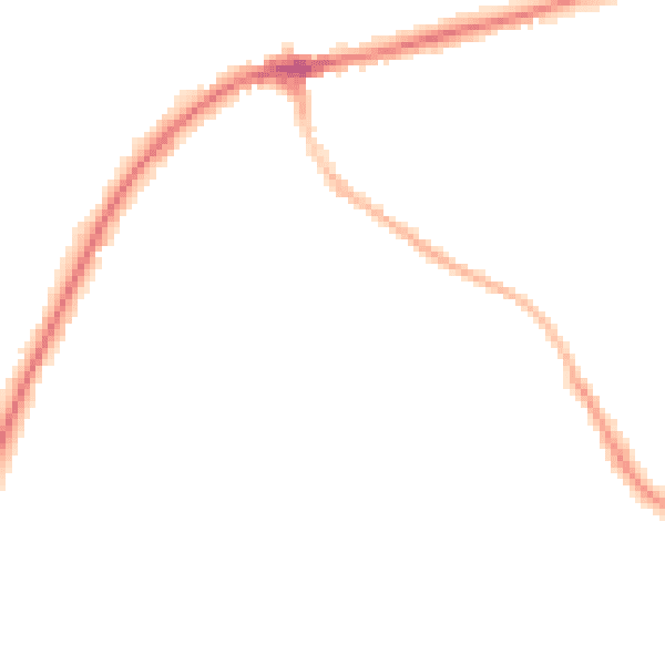 Night-time road noise heatmap for TN6 1EB