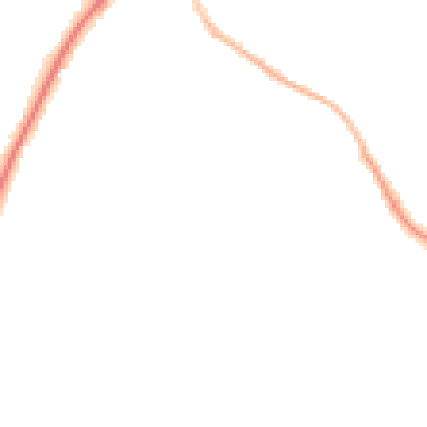 Night-time road noise heatmap for TN6 1EE