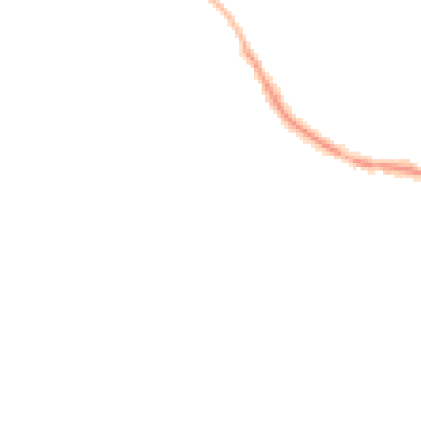 Night-time road noise heatmap for TN6 1EN