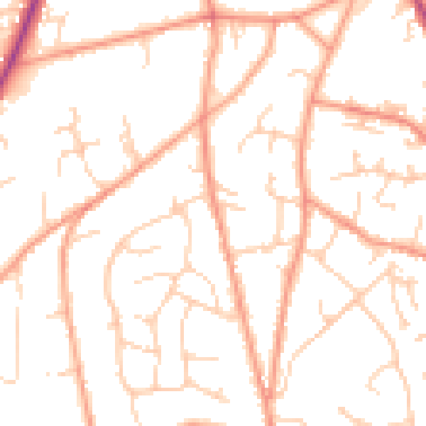 Daytime road noise heatmap for TN6 1JN