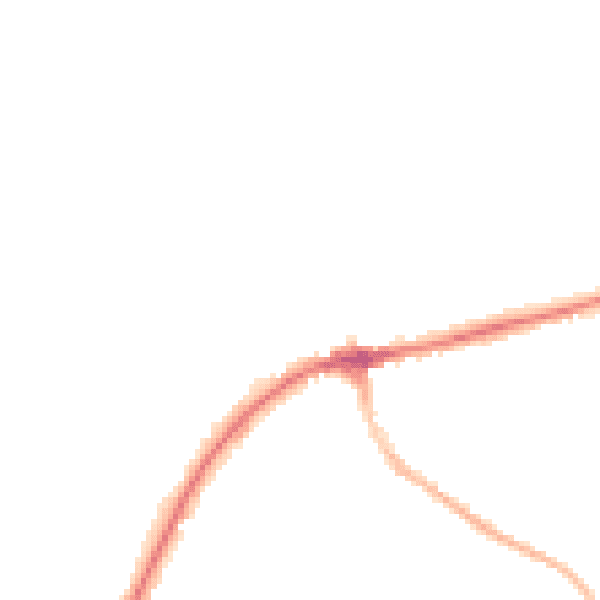Night-time road noise heatmap for TN6 1RW