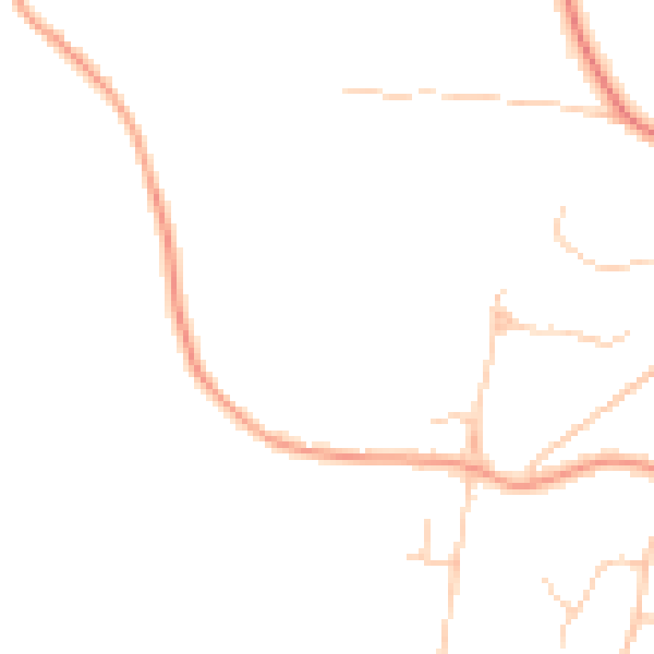 Daytime road noise heatmap for TN6 1SB