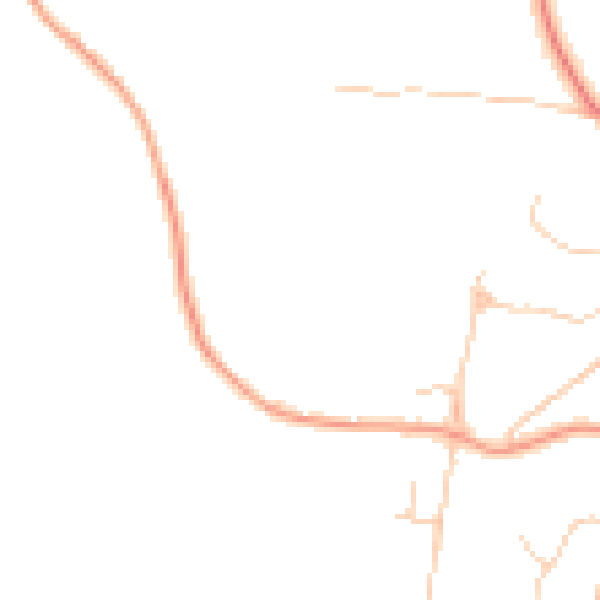 Daytime road noise heatmap for TN6 1SD