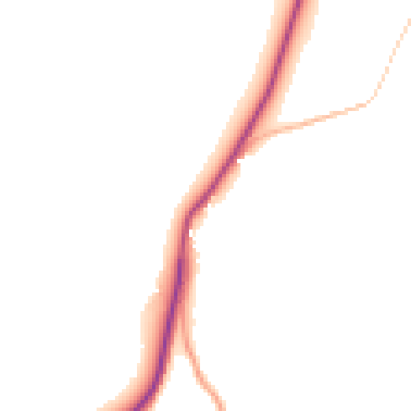 Daytime road noise heatmap for TN6 1XB