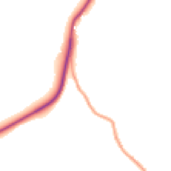 Daytime road noise heatmap for TN6 1XF