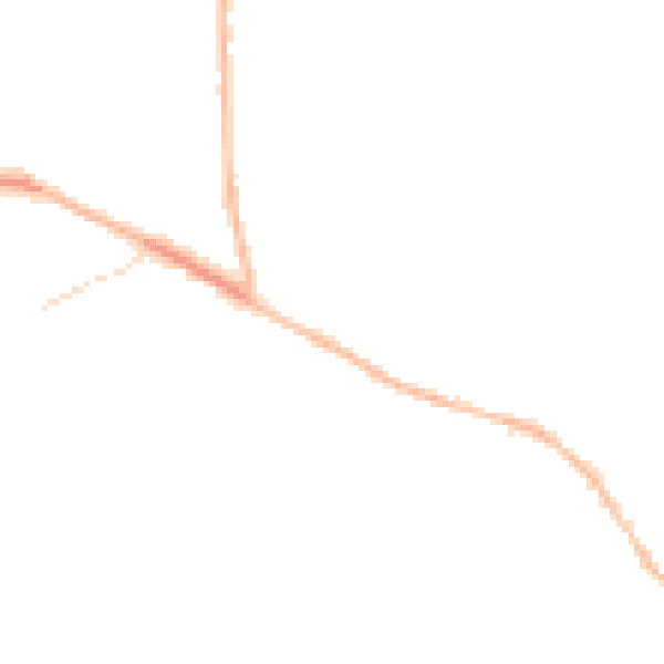 Night-time road noise heatmap for TN6 2EA