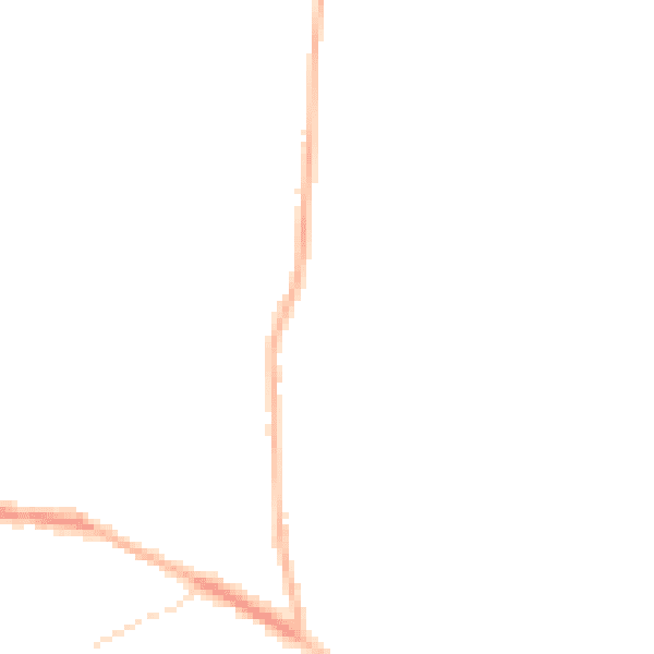 Night-time road noise heatmap for TN6 2FW
