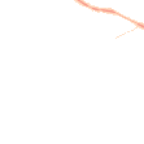Night-time road noise heatmap for TN6 2LY