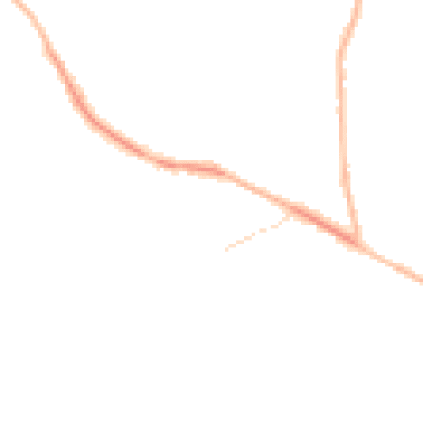 Night-time road noise heatmap for TN6 2NZ