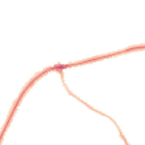 Night-time road noise heatmap for TN6 2QH