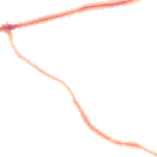 Night-time road noise heatmap for TN6 2RF