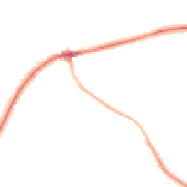 Night-time road noise heatmap for TN6 2RW