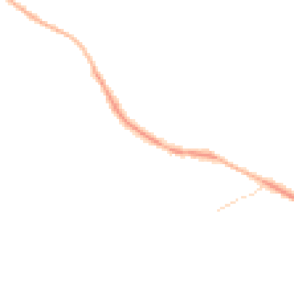 Night-time road noise heatmap for TN6 2SE