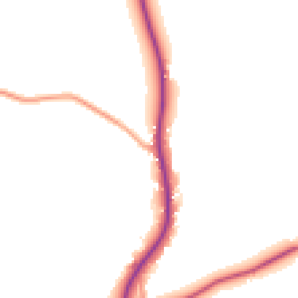 Daytime road noise heatmap for TN6 3FL