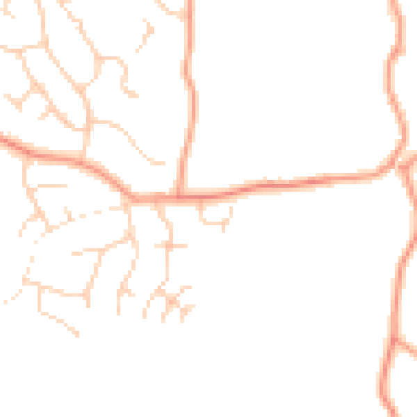 Daytime road noise heatmap for TN6 3FX