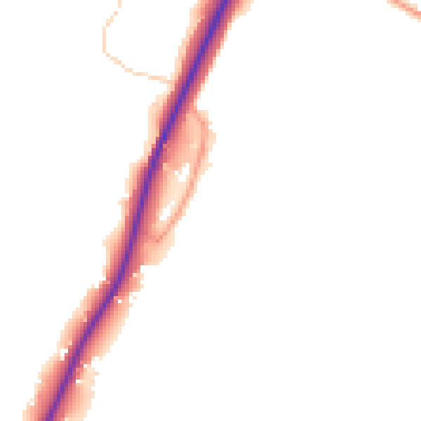 Daytime road noise heatmap for TN6 3GR