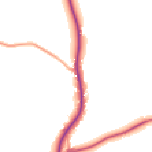 Daytime road noise heatmap for TN6 3PP