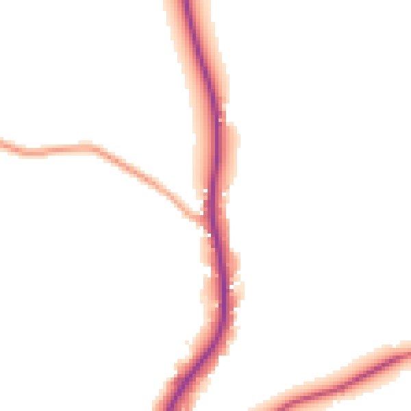 Daytime road noise heatmap for TN6 3PS