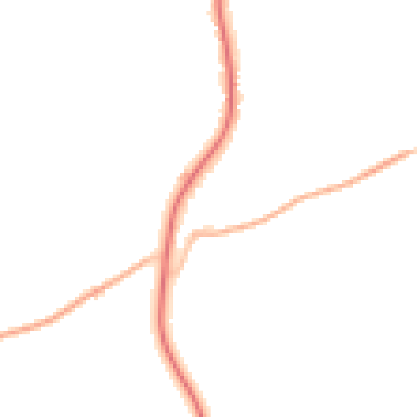 Night-time road noise heatmap for TN6 3PU
