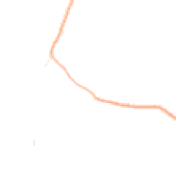 Night-time road noise heatmap for TN6 3PX