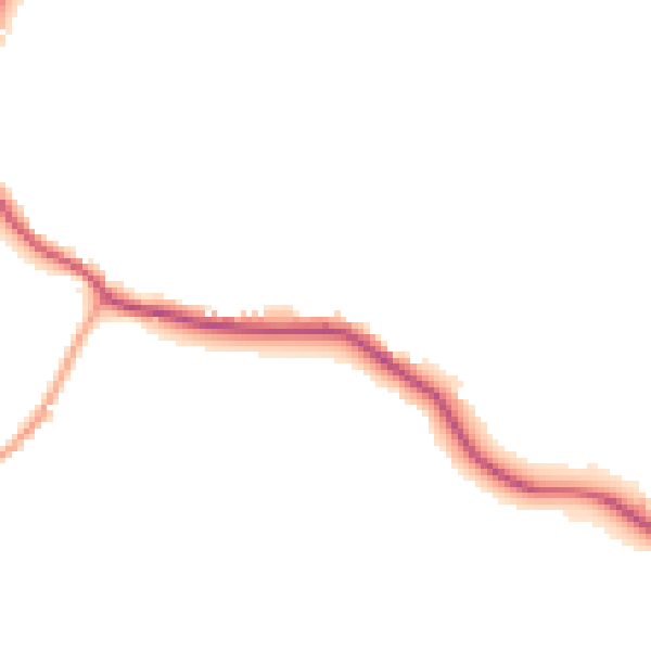 Daytime road noise heatmap for TN6 3QA