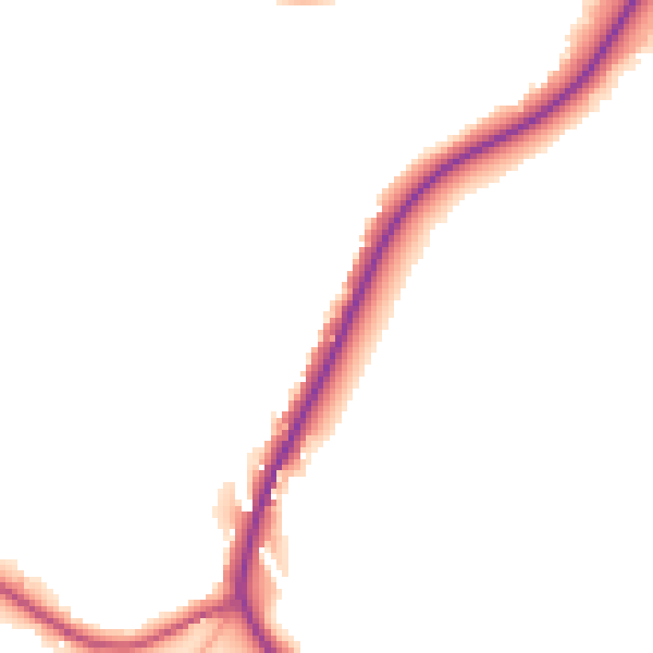 Daytime road noise heatmap for TN6 3QH