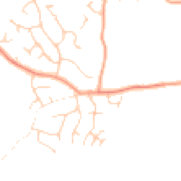 Daytime road noise heatmap for TN6 3RA