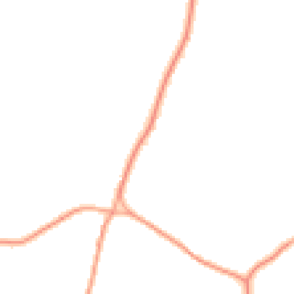 Daytime road noise heatmap for TN6 3SD