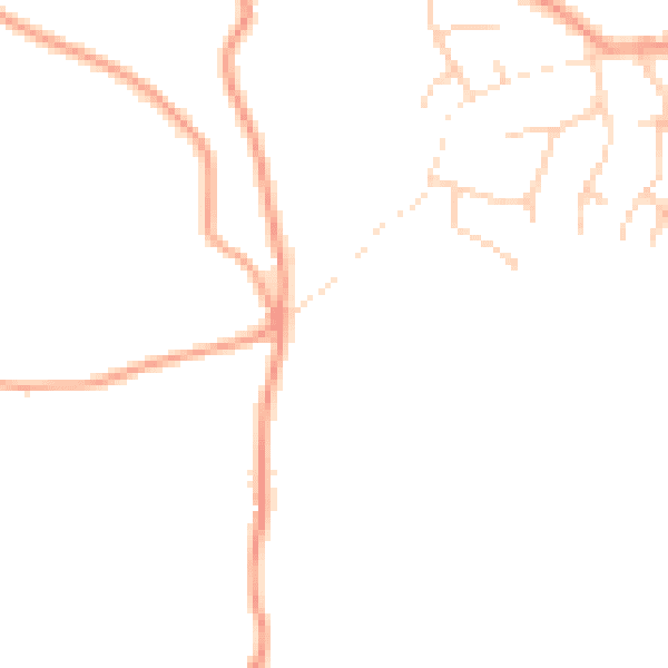 Daytime road noise heatmap for TN6 3SH