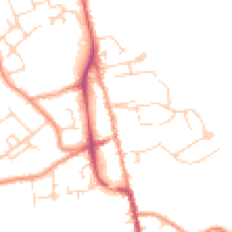 Daytime road noise heatmap for TN8 5AD