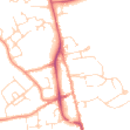 Daytime road noise heatmap for TN8 5AG