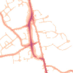 Daytime road noise heatmap for TN8 5AJ