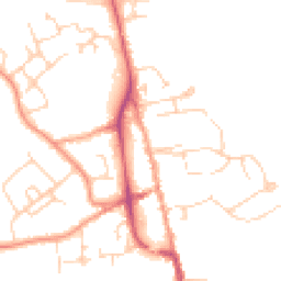 Daytime road noise heatmap for TN8 5AQ