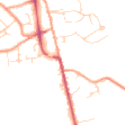 Daytime road noise heatmap for TN8 5AX