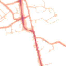 Daytime road noise heatmap for TN8 5AY