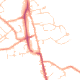 Daytime road noise heatmap for TN8 5BD