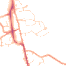 Daytime road noise heatmap for TN8 5BE